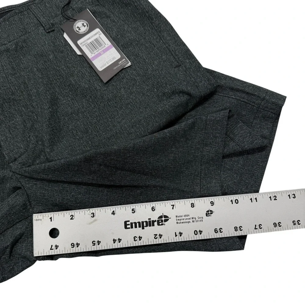 Under Armour Drive Golf Shorts Men 38 Charcoal Grey Heather 1309551 HeatGear NWT